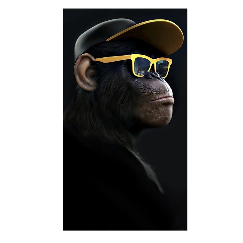 Abstract-Modern-Glasses-Headphone-Music-Monkey-Large-Posters-And-Prints-Wall-Art-Pictures-Canvas-Poster-Home (6)