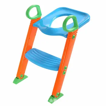 

Children'S Folding Toilet Seat Baby Toilet Seat Toilet Ladder PP Non-Slip Stepladder Easy-Grip Handles