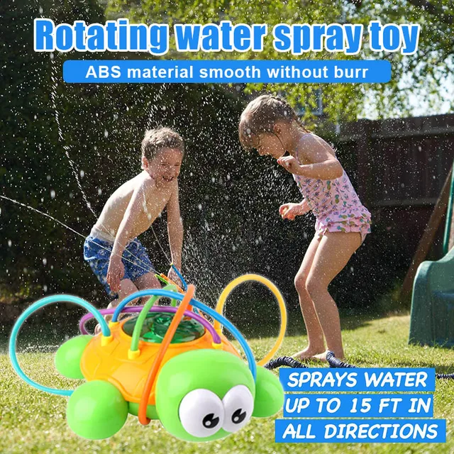 Hot Selling Outdoor Water Spray Sprinkler Turtle Toy with Wiggle Tubes Splashing Fun for Kids Summer LBV 2