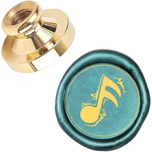 

1PC Wax Seal Stamp Head Musical Notes Sealing Stamp Heads Only Removable Sealing Brass Stamp Head for Decorating Wedding Letters