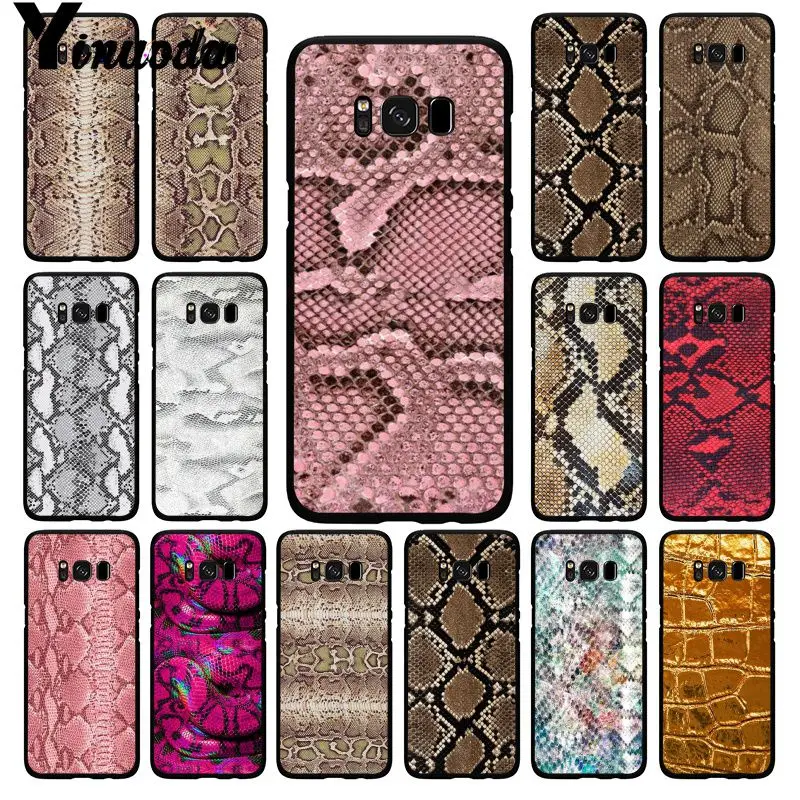 

Yinuoda Snake Skin DIY Printing Drawing Phone Case for Samsung Galaxy S10 Plus S10E S6 S7 S8 S9 S9Plus