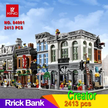 

15001 Brick Bank Creator Series City Street Model 2413pcs Building Blocks Bricks Toys 10251 Gift for Children 84001 In stock