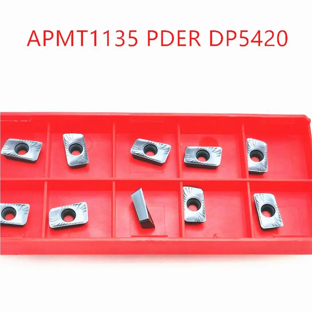 10 Pcs APMT1135PDER DP5320 Carbide Inserts Blades Cutter Kit CNC Tool