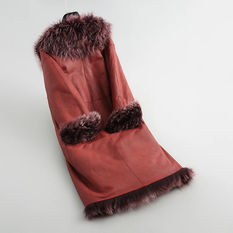

Fur Faced Double Coat Female Luxury Lamb Fur Coats Winter Jacket Women Real Leather Jacket Warm Outwear Manteau Femme MY s