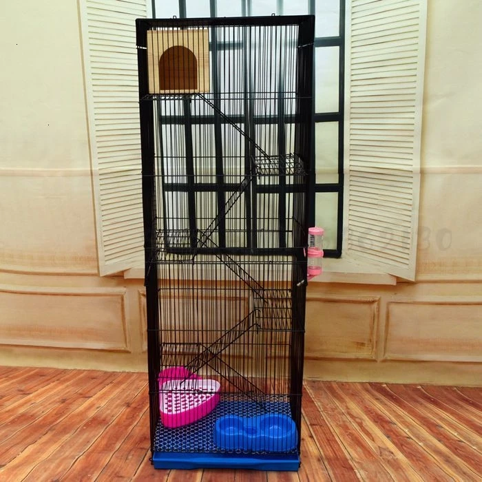 Three-story Demon King Squirrel Honey Bag Blossom Guinea Rat Villa Big Hamster Dragon Cat Standard Golden Flower Cage