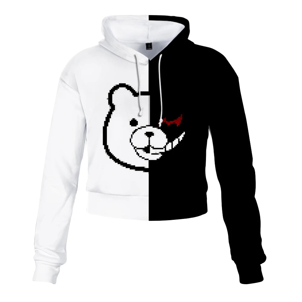 Monokuma/толстовка с капюшоном; Модный милый сексуальный тренд для девочек; стиль полиэстер; для женщин; Кристофер Френсис