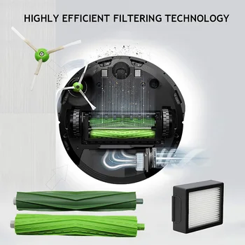 

Brushes Filters Kit For IRobot Roomba I7, I7+/i7 Plus, E5, E6 E7 Vacuum Cleaner
