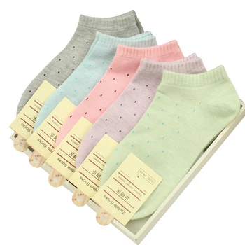 

10 pieces=5 pair/lot Cute Socks Women Cotton Women's Summer Socks Female Boat Socks Thin Socks Mamen
