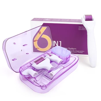 

Original DRS 6 in 1 Derma Roller Needle Microdermabrasion Facial Rollor Microneedle Kits for Skin Care Rejuvenation Treatment