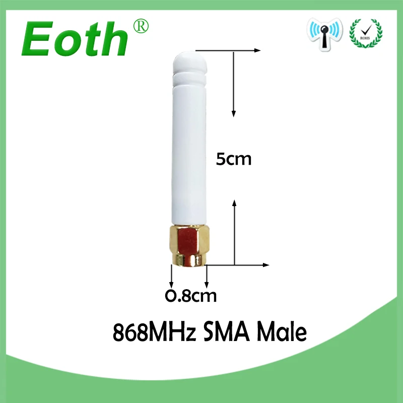 25 шт. 868 МГц 915 МГц Антенна 2~ 3dbi SMA разъем GSM антенна 868 МГц 915 МГц антенна белая маленькая антенна Lorawan