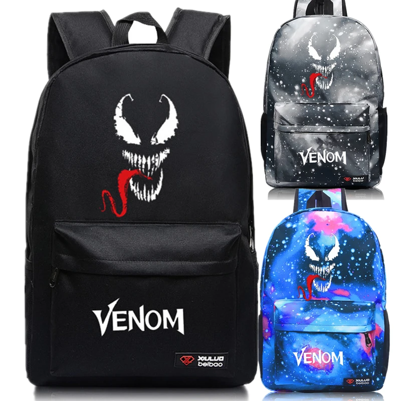 

Venom Marvel Hero Luminous Backpack School Bag student Kids Boys Girls Bookbag Notebook backpack Daily backpack Glow in the Dark