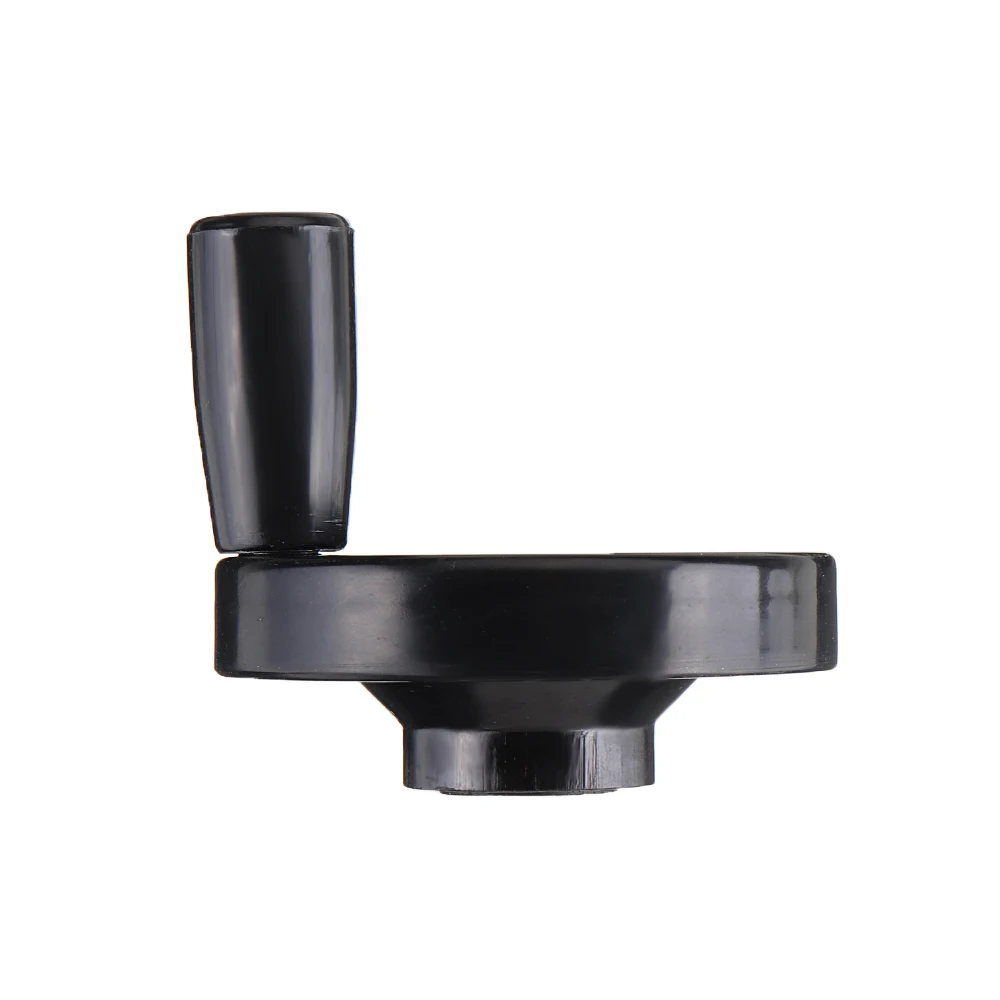 DANIU Black Milling Machine Lathe8x63mm CNC Handwheel with Rotating Handle CNC Bakelite Corrugated Hand Wheel Parts