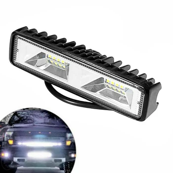 

18W Car LED Work Light Bar Driving Lamp for Offroad Boat Tractor Truck 4x4 SUV Fog Light 12V 16LED Headlight for ATV Led Bar
