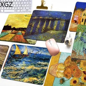 

XGZ Flower Art Landscape Pattern Good Quality PadMouse Game Players Mat Rubber Desk Mats To Gaming Art Gaming Mouse Pad For CSGO