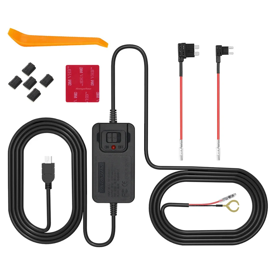 Автомобильный видеорегистратор Hardwire Kit Mini USB комплект жестких проводов с 12 В 36 до 5