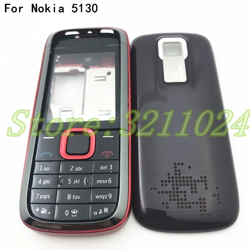 Новый оригинал для Nokia 5130 полный корпус + задняя крышка батареи английская