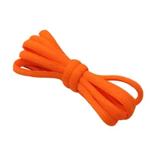 

Weiou Vibrant Orange Pure Cotton Polyester Top Laces 6MM Oval Shoe Accessories Drop-Shipping In Bulk High Quality Cordones