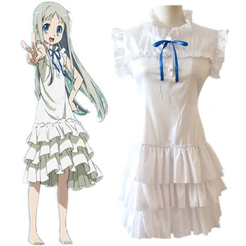 

Anohana Menma Honma Meiko dress Cosplay Costume Anime exhibition costume Halloween costume fashion female dress