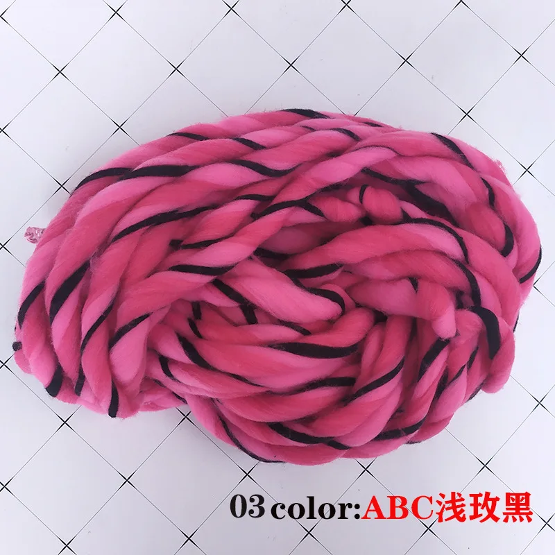 NO.3 7 s/1 250 г/шт. 4 шт./лот 1,8-2,0 см Новая мода DIY вязание крючком необычная пряжа ручное вязание супер крупная Исландская шерсть необычная пряжа - Цвет: NO.3
