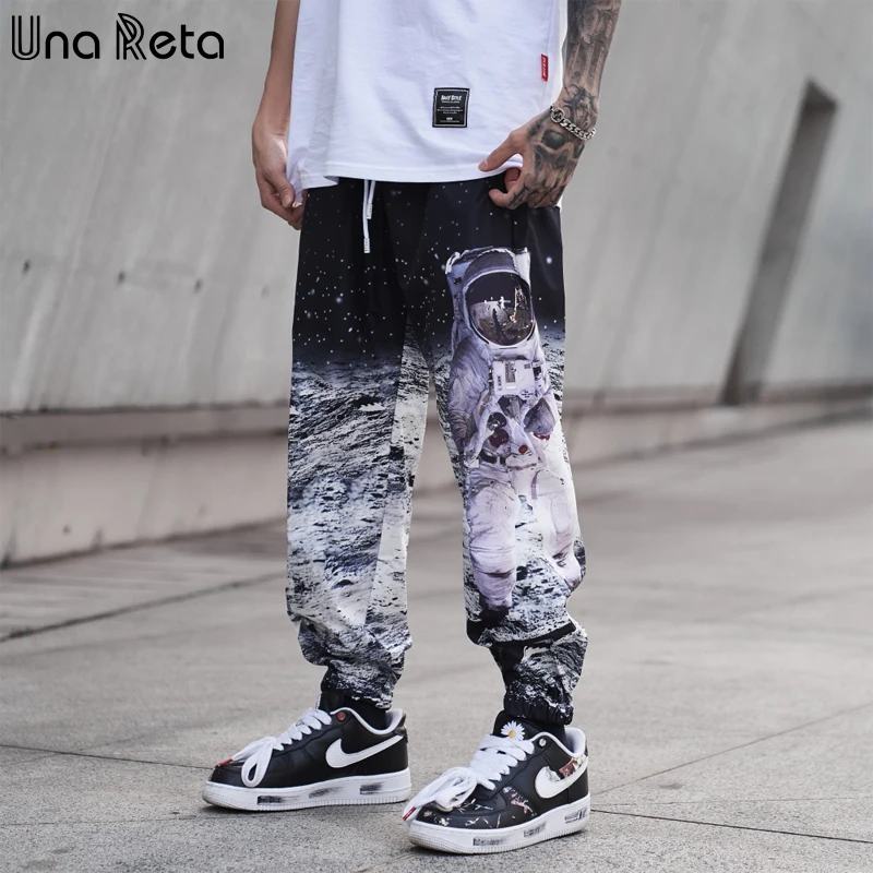 

Una Reta Streetwear Men Joggers 2020 Gradient Printing Male Harem Pants Hip Hop Trousers Casual Elastic Waist Cargo Pants