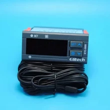 Прецизионный цифровой контроллер температуры дисплея ETC-3000 Холодильный Мороз электронный регулятор температуры genuin