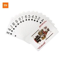Игральные карты Xiaomi, покерная игра, покерный костюм, пластиковая Волшебная карта, водонепроницаемая карта, Волшебная настольная игра, 57*87 мм карта Игральные карты Xiaomi, покерная игра, покерный костюм, пластиковая Волшебная карта, водонепроницаемая карта, Волшебная настольная игра, 57*87 мм карта