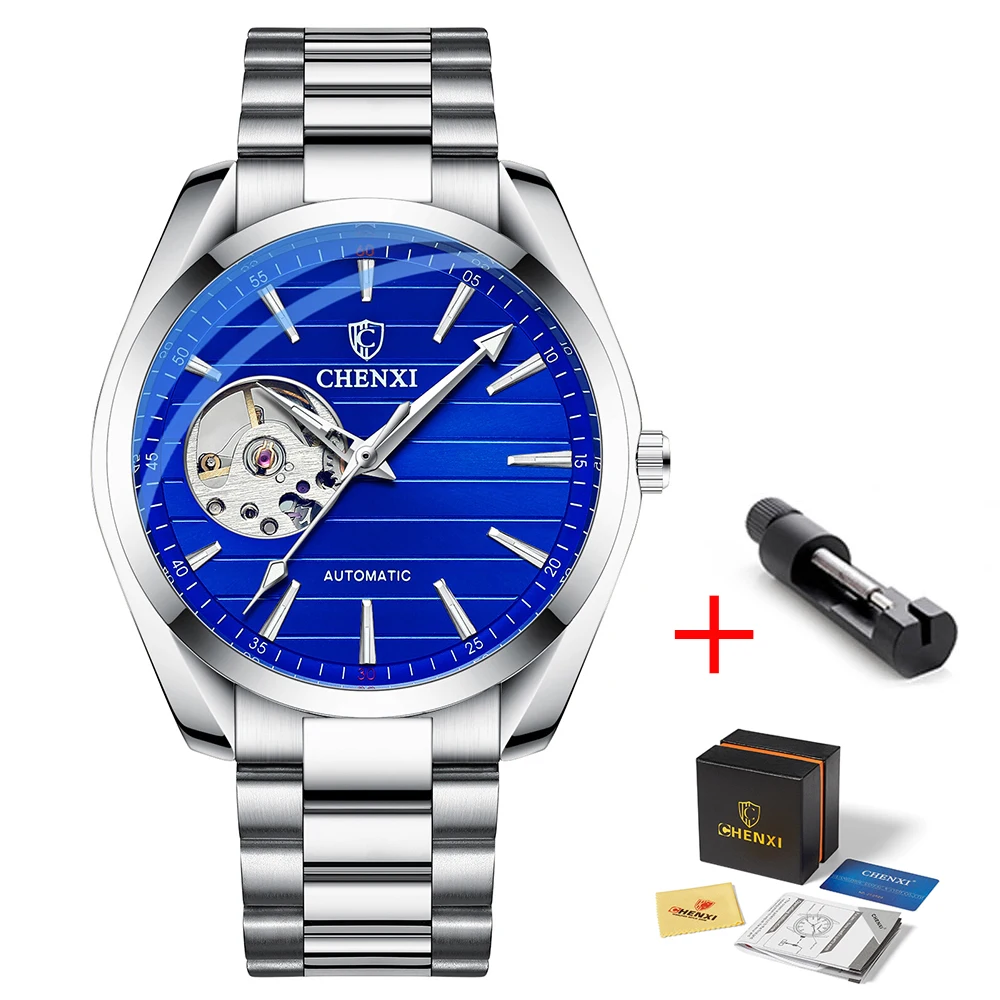 Men's Automatic Mechanical Top Brand Stainless Steel Waterproof Swiss Movement High Quality Watches Relogio Masculino 