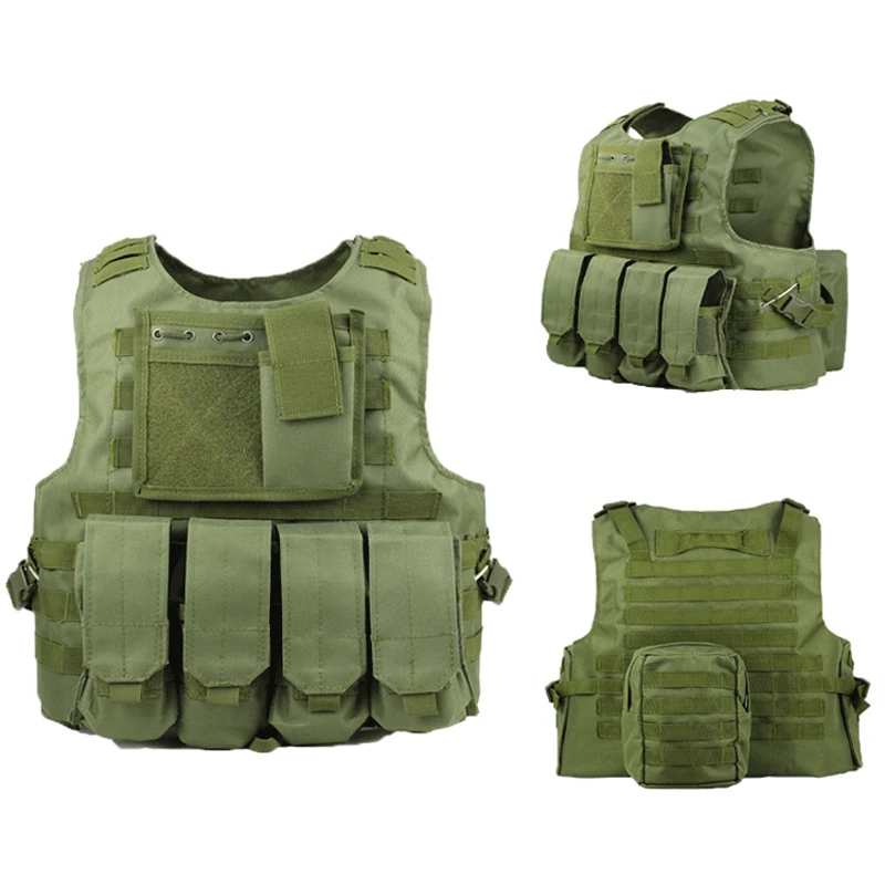Details about   Tactical Vest Molle Military Police Gun Holder Airsoft Combat Assault Gear Vest 