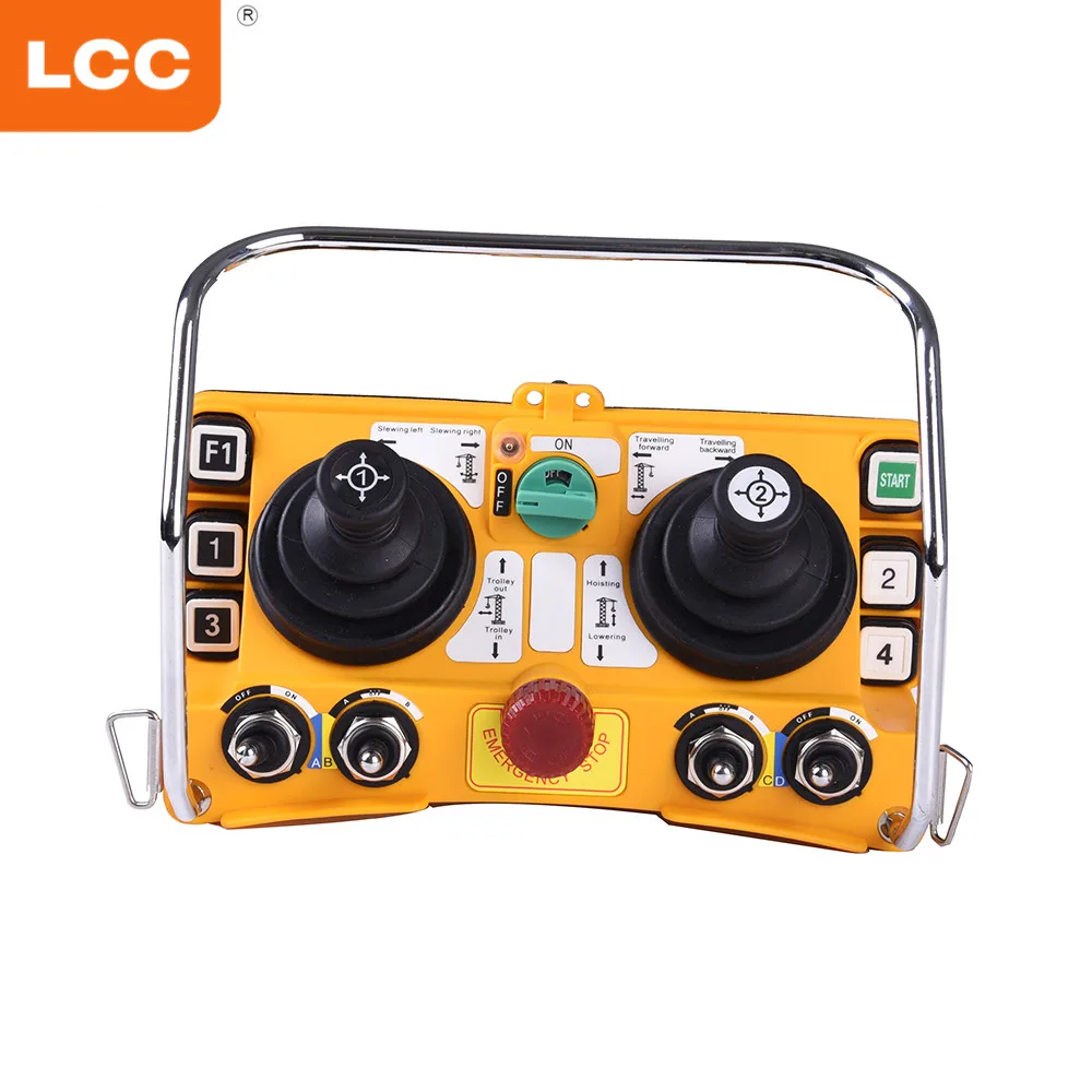 US $551.25 F2460 433mhz Tower Crane Industrial Hydraulic Joystick Remote Controller
