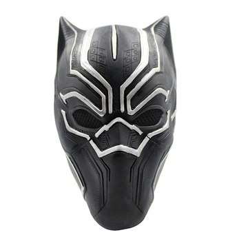 

Black Panther Latex Masks Unisex Movie Cosplay Anime costume Prop Black Panther Adult Animal Party Mask for Halloween