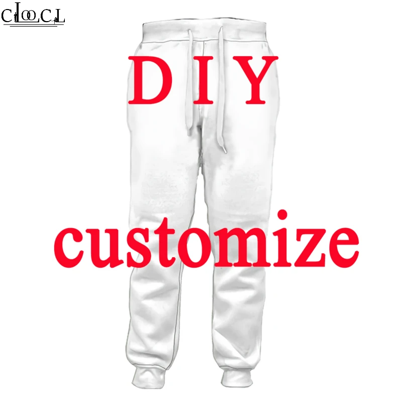 

Jogging Pants 3D Print DIY Personalized Design Trousers Men Women Own Image/Photo/Star/Singer/Anime Harajuku Style Pants M192