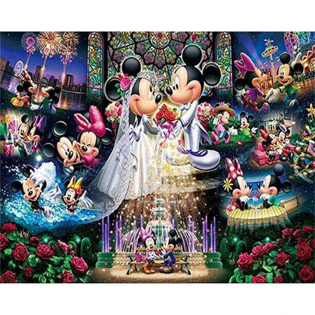 Disney Diamond Painting Mickey Mouse Wedding Full Circle