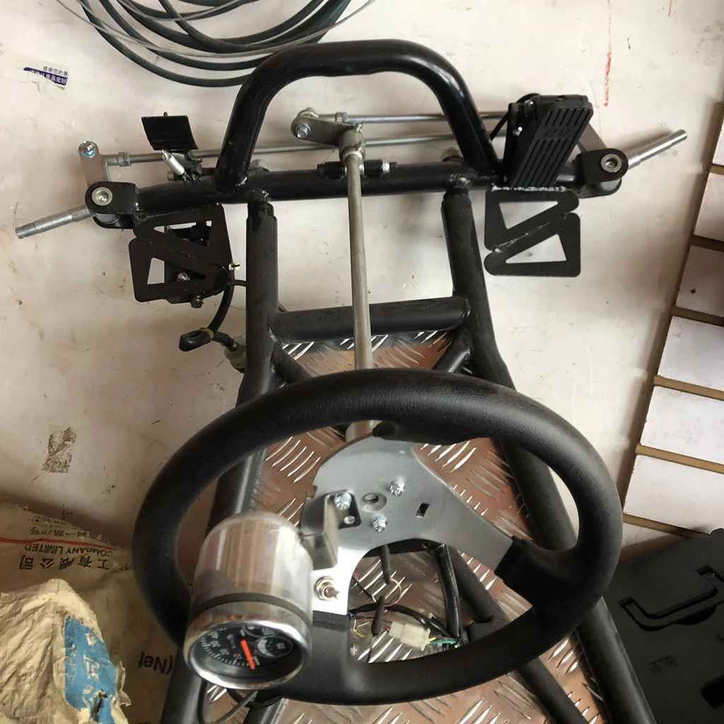 Go kart тянущийся стержень колеса в сборе стойки костяшки шпинделя в сборе с 5 дюймов ступицы колеса для китайских DIY ATV Quad Go kart