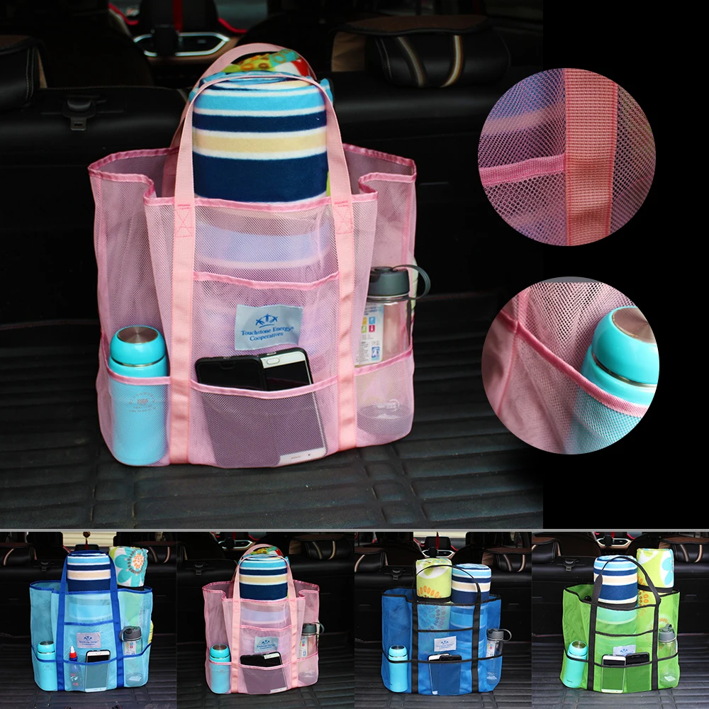 43*21 5*38 см сетчатые пляжные сумки Сумки для хранения и Tote Сетчатая Сумка большая