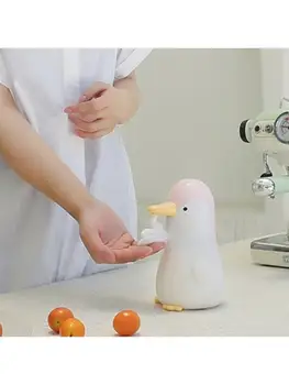

Cute Penguin Automatic Soap Dispenser Touchless Induction Foam Bubble Washing X6HC