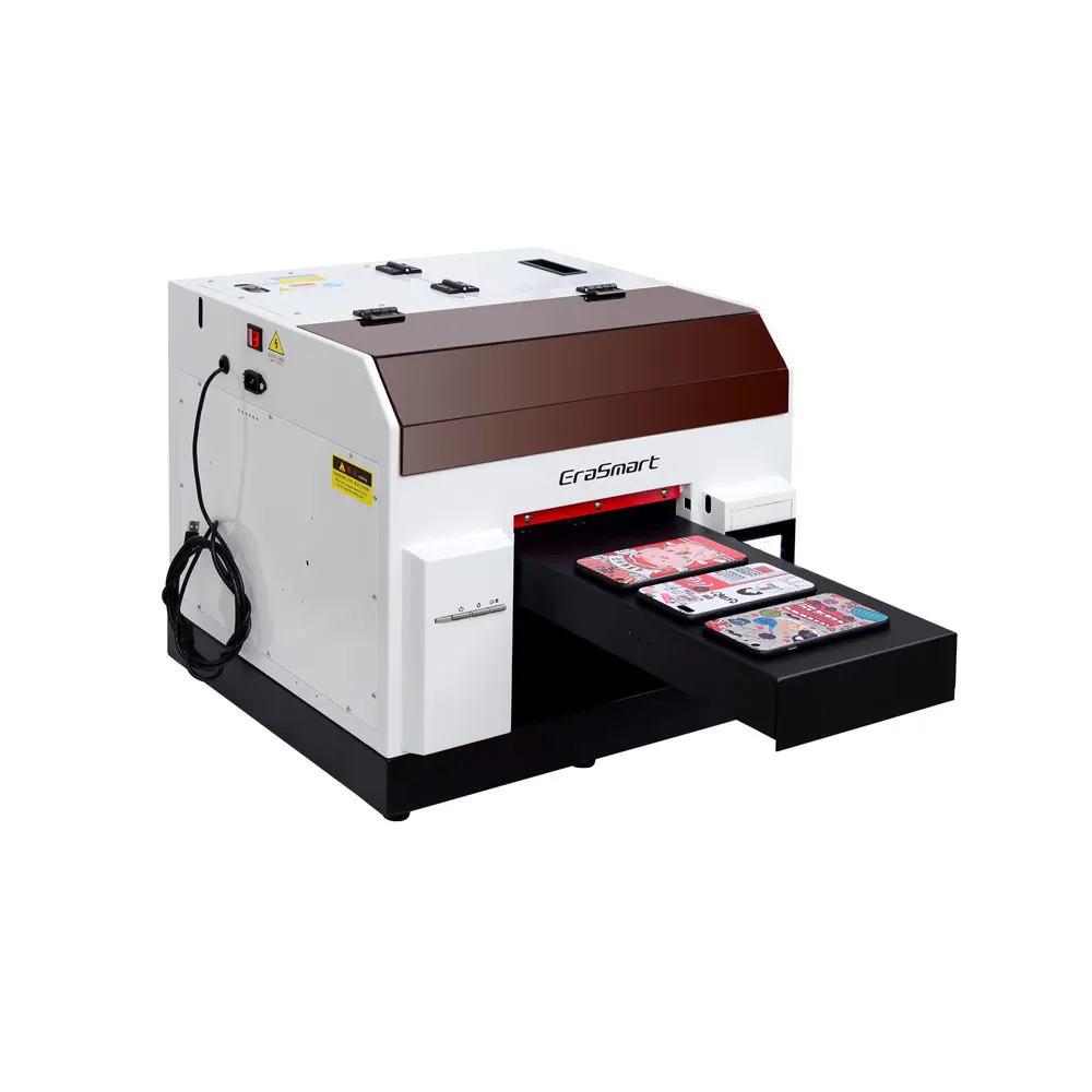  Factory directly sell Inkjet 3D UV Phone Case A4 UV Printer Price UV Flatbed Printer