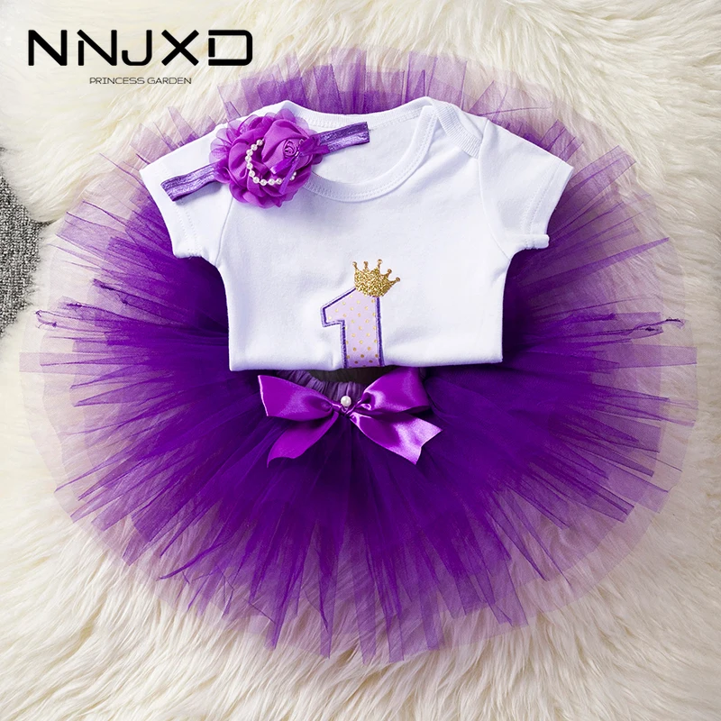 Cheap Outfits Tutu-Dress Short-Sleeve Newborn Clothes Cotume First Birthday-Party Baby-Girls kblVl5qzn