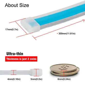 

Ultra-Slim Turn Signal Light Sequential DRL 30cm Amber+Red ABS + Silicone