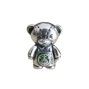 

Animal Bear Beads Silver 925 Original Beads Fit Original Bracelet Jewelry Vintage Bead for Jewelry Making Beads Pendants