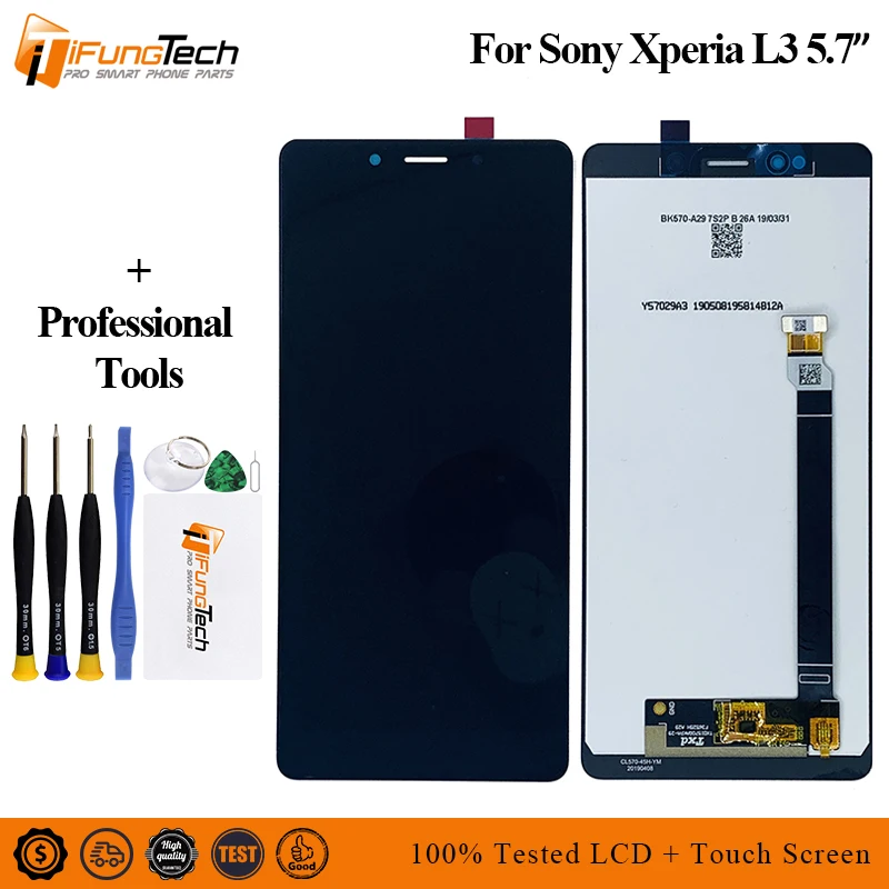 

5.7" For Sony Xperia L3 LCD I3312 I4312 I4332 I33 Display Touch Screen Digitizer Full Assembly Replacement Parts For Sony L3 lcd