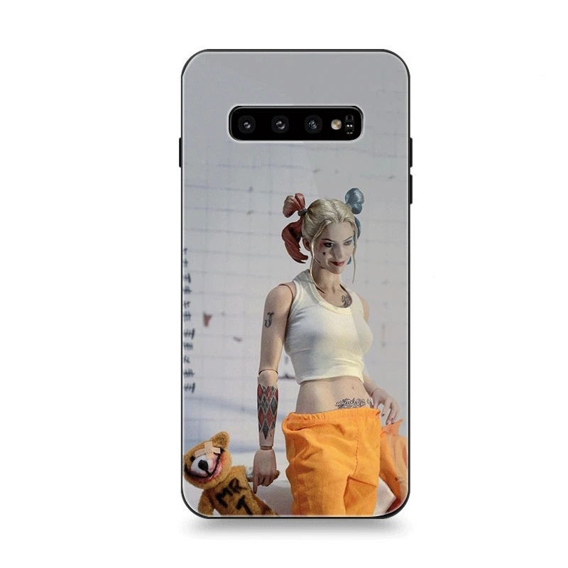 Чехол для телефона Стекло для samsung A40 A50 A10 A20 A30 A60 A70 S10 S7 край S8 S9 Note 8 9 10 плюс Чехол Харли Куинн самоубийцы отряд
