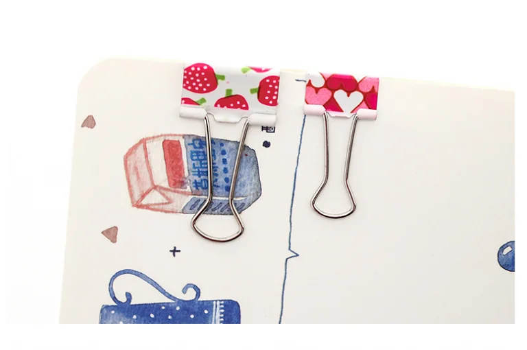 fresh lovely printing binder clips long tail clip bookmarks metal paperclip