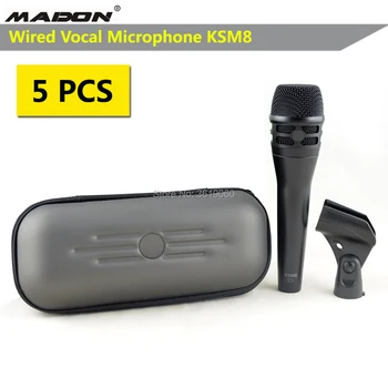 

Free shipping, 5 pcs sale KSM8/N , KSM8/B wired dynamic cardioid professional vocal microphone , KSM8 wired vocal microphone