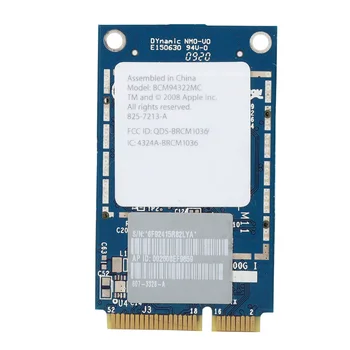 

SOONHUA Universal BCM94322MC Dual-Frequency network card 2.4G 5G 300M Mini PCI-E WiFi Card For Mac Pro MB988Z/A Network Card