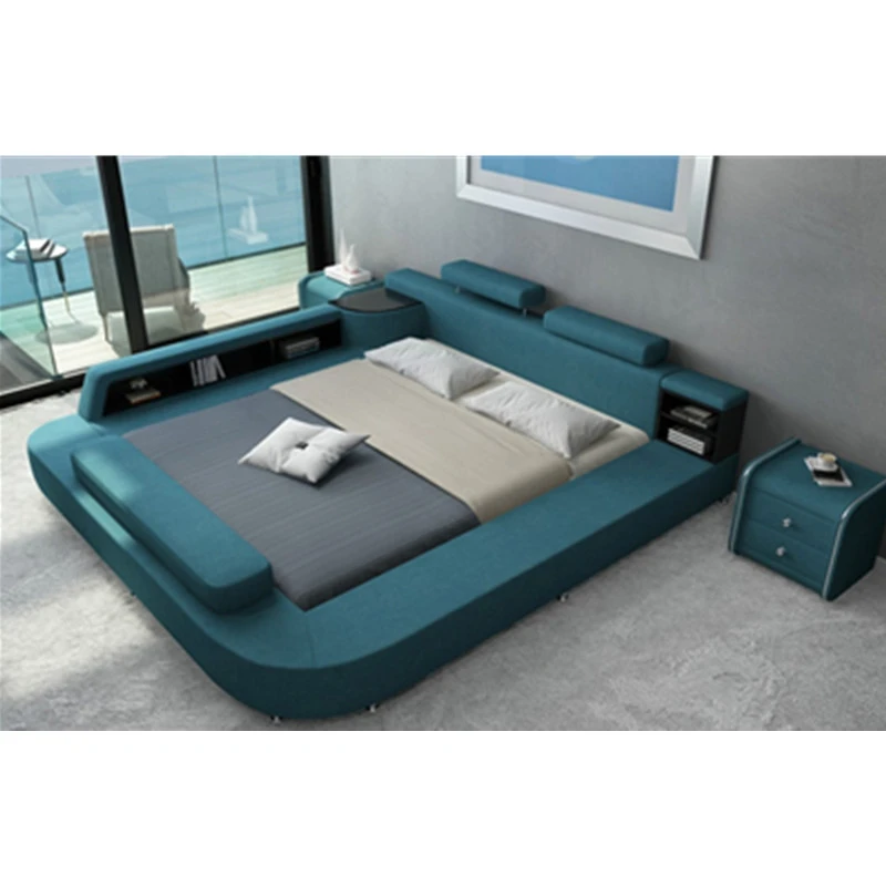 Latest Design Bed Frame China Factory Price King Large Size Bed With Storage Bedroom Sets Aliexpress