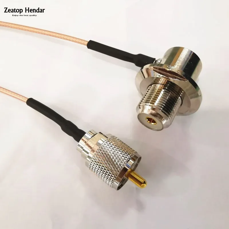 Радиочастотный кабель SO239 UHF 1 шт. прямой угол-длинный PL259 штекер RG316 для
