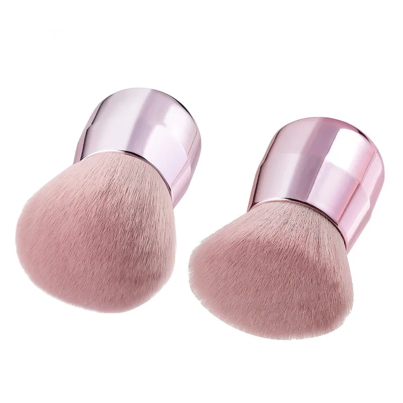 

Pink Makeup Powder Foundation Brush Face / Body / Cheek Brush Soft & Fluffy Portable Make Up Brush