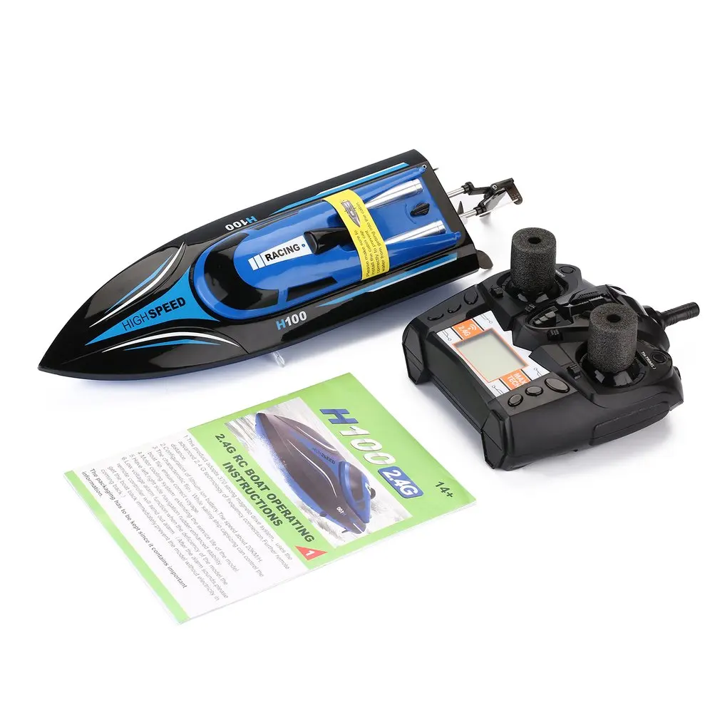 

High Speed RC Boat 2.4GHz 4 Channel Racing Remote Control Boat with LCD Screen as gift For children Toys Kids Gift