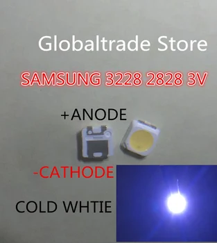

FOR SAMSUNG 2828 LED Backlight TT321A 1.5W-3W with zener 3228 2828 Cool white LCD Backlight for TV TV Application 50PCS