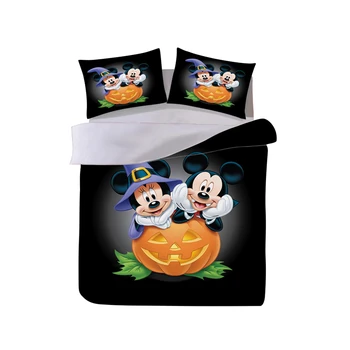

Halloween Minnie Mickey Bedding Set Pillowcase Duvet Cover Adult Children Gift King Size Bed Set The Nightmare Befor Christmas